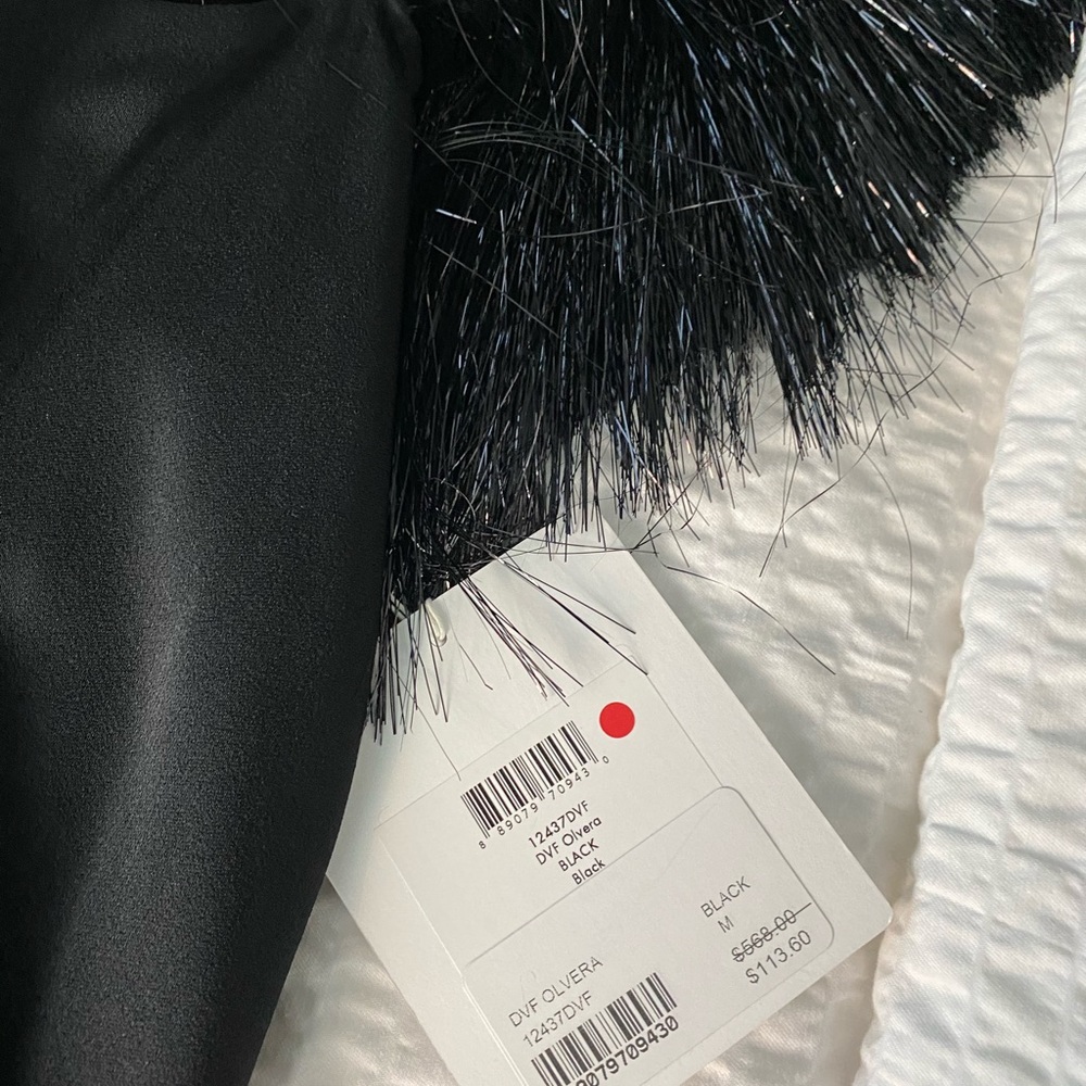DVF Black Dress Size M WITH TAGS